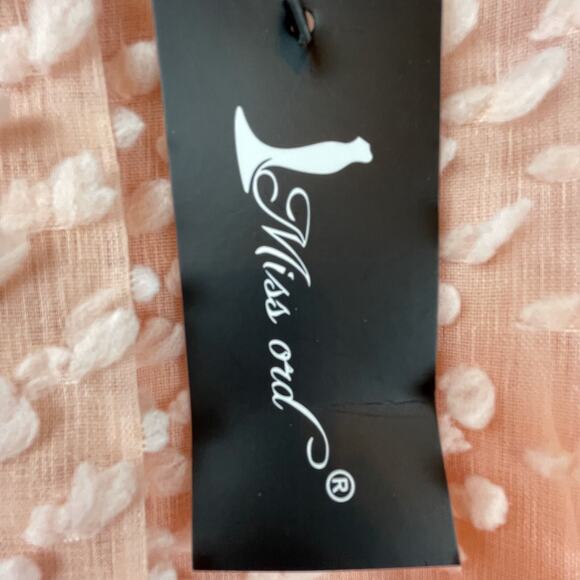 Miss Ord Dress 3XL Pink Lantern Sleeve Ruffle Textured Flounce Romantic Girly - Picture 6 of 7